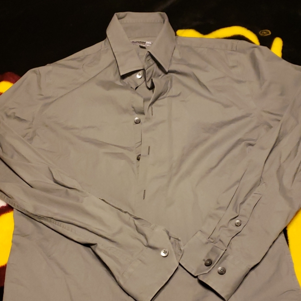 Mens Express Size Small Fitted Dress Shirt
